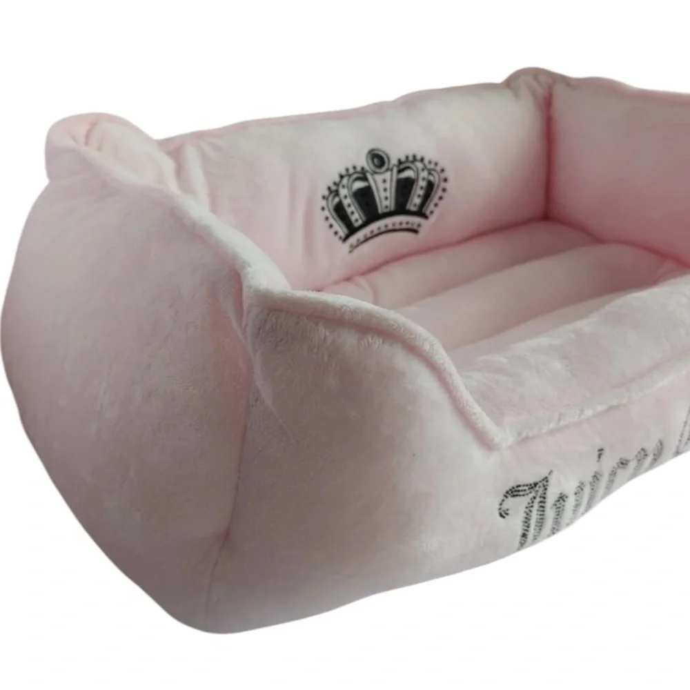 JUICY COUTURE PINK BLING VELOUR DOG/ CAT PET BED CUDDLER